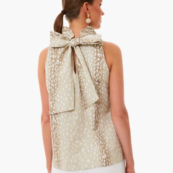 Tuckernuck Cream Ruffled Sleeveless Blouse - Picture 4 of 7